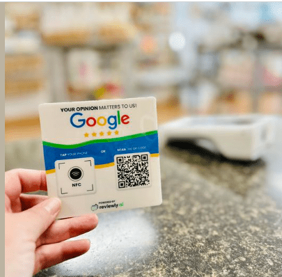 NFC Chip/ QR Code Google Review Plate