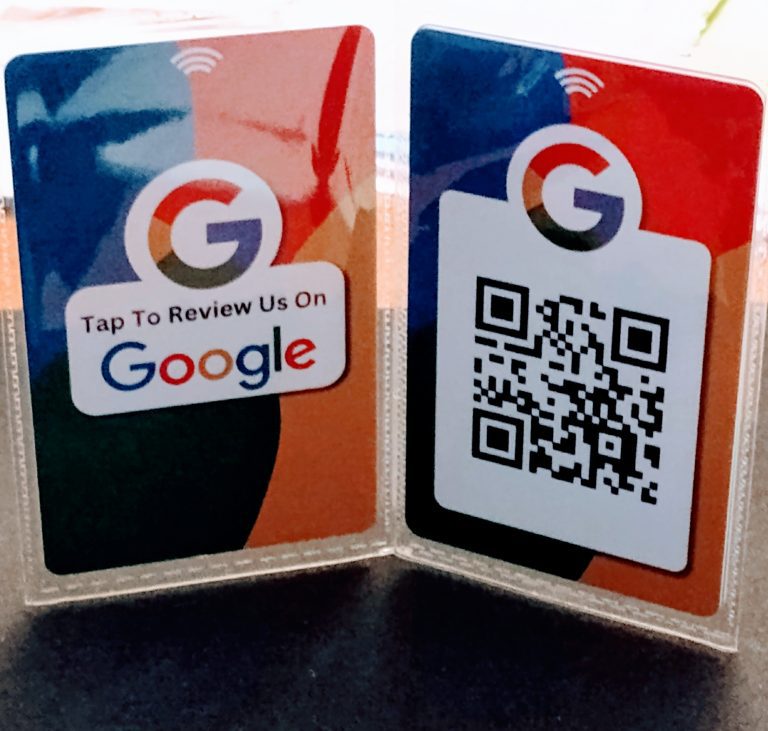 NFC/QR Code Google Review Cards